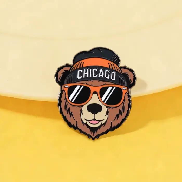 Lunettes de soleil stylées modernes représentant les Chicago Bears accessoires pour fans de football occasions spéciales et quotidiennes