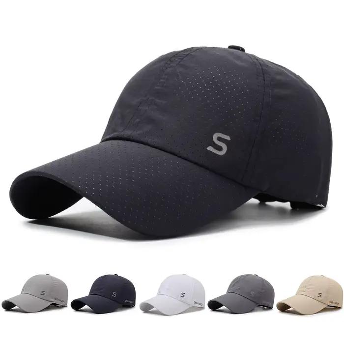 Casquette de course d'extérieur respirante à séchage rapide, protection solaire, casquette de baseball pour homme, chapeau de pêche printemps-été anti-UV