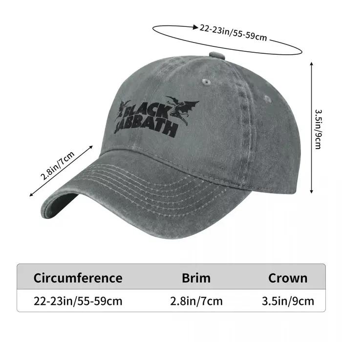 Casquette de Baseball noire Sabbathe, chapeau d'été à la mode