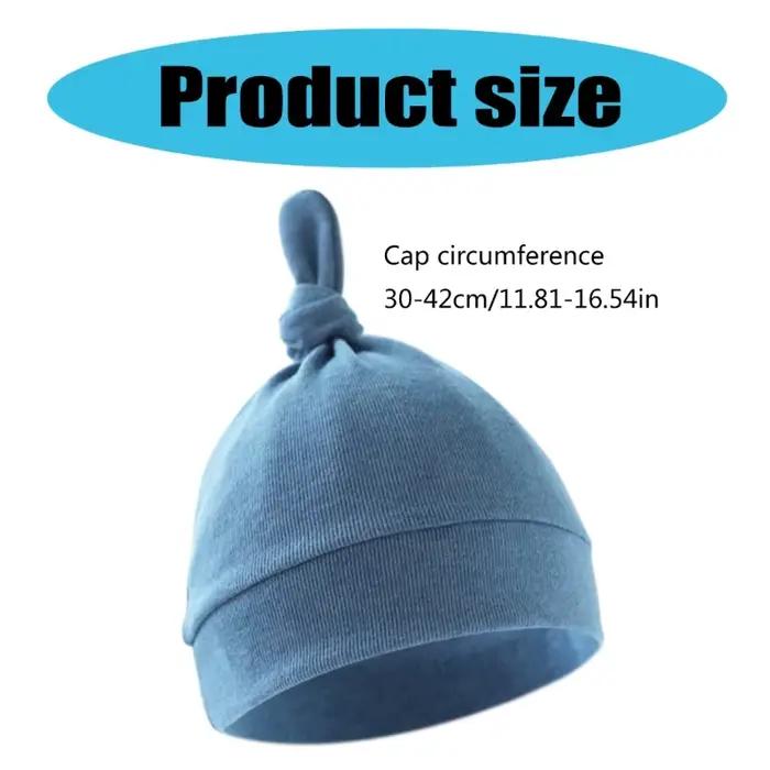 Chapeau en coton doux et respirant pour bébé 0-3 mois mignon et confortable pour les nouveau-nés et nourrissons toutes saisons occasions spéciales