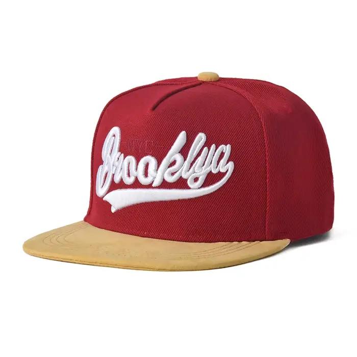 Casquette de baseball Brooklyn Flat Bill protection solaire design unisexe style streetwear acrylique sangle réglableextérieur printemps été