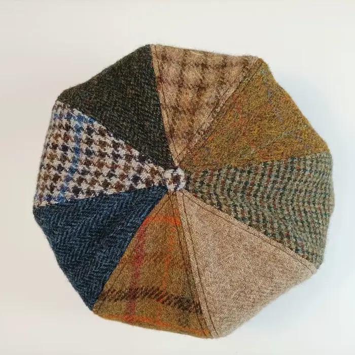 Casquette plate gavroche en pure laine pour hommes et femmes, chapeau de chauffeur de golf Sny Ivy,