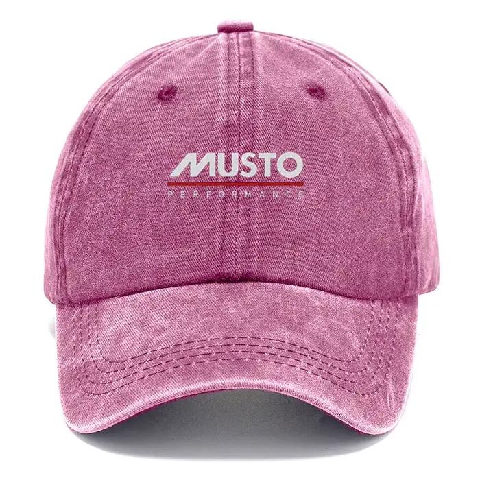 Casquette Musto Performance en Coton Délavé Vintage Style Sport Unisexe Occasions Extérieures Plaines Air Décontracté Élégant Chic Modèle Casual