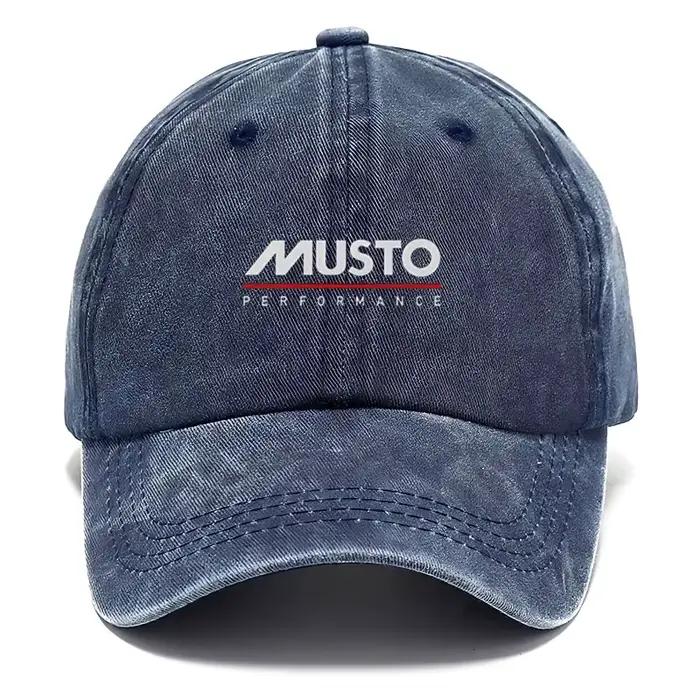 Casquette Musto Performance en Coton Délavé Vintage Style Sport Unisexe Occasions Extérieures Plaines Air Décontracté Élégant Chic Modèle Casual