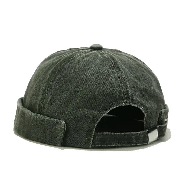 Bocca lavé Docker Beanie casquette sans bords chapeau sans visière couleur unie rétro Vintage Style de rue printemps automne extérieur Gorras