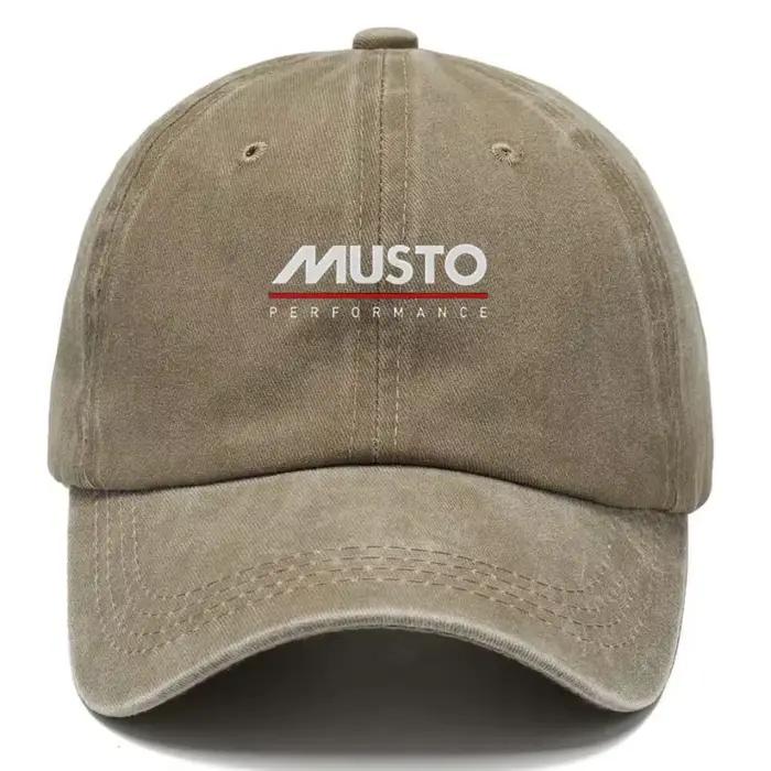 Casquette Musto Performance en Coton Délavé Vintage Style Sport Unisexe Occasions Extérieures Plaines Air Décontracté Élégant Chic Modèle Casual