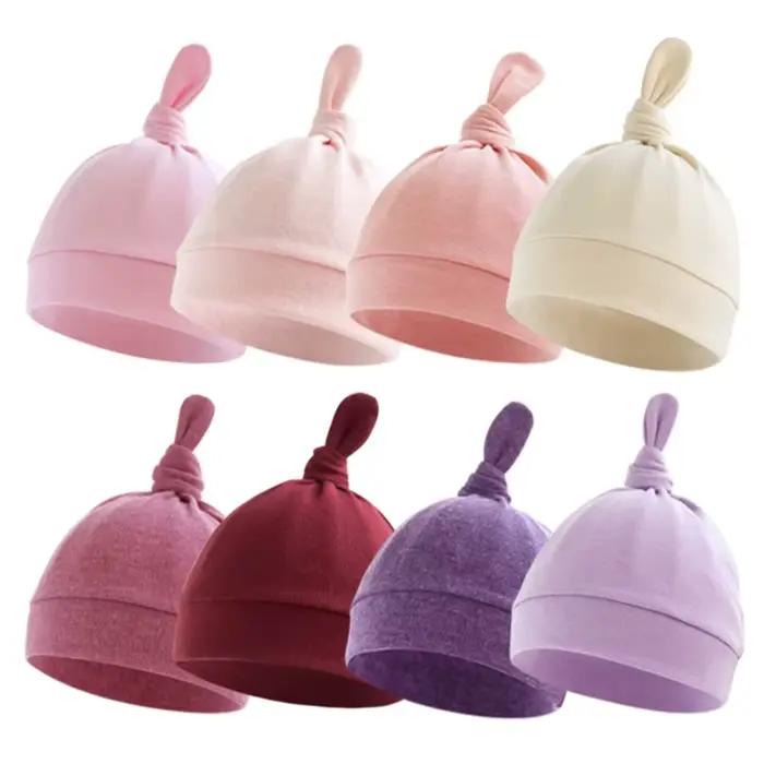 Chapeau en coton doux et respirant pour bébé 0-3 mois mignon et confortable pour les nouveau-nés et nourrissons toutes saisons occasions spéciales
