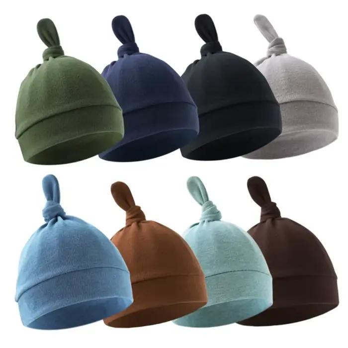 Chapeau en coton doux et respirant pour bébé 0-3 mois mignon et confortable pour les nouveau-nés et nourrissons toutes saisons occasions spéciales