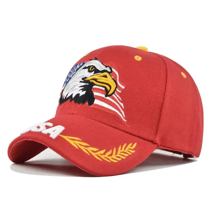 Casquette de baseball camouflage avec broderie d'aigle