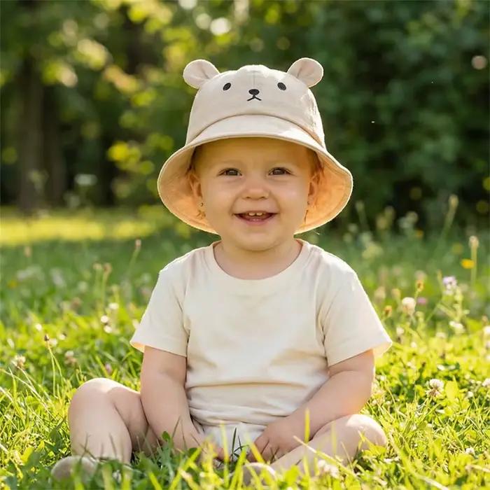 Chapeau seau ours super mignon pour bébé
