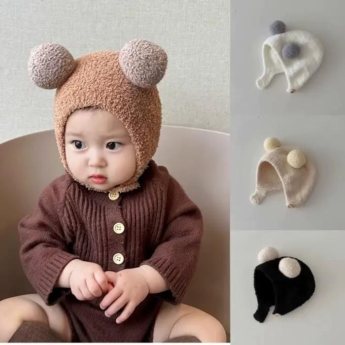 Chapeau doux polyester preppy pour enfants et nouveau-nés protection auditeurs pour bébés occasions spéciales et tous les âges