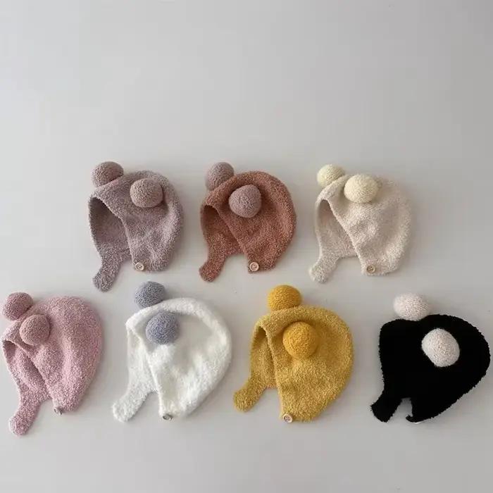 Chapeau doux polyester preppy pour enfants et nouveau-nés protection auditeurs pour bébés occasions spéciales et tous les âges